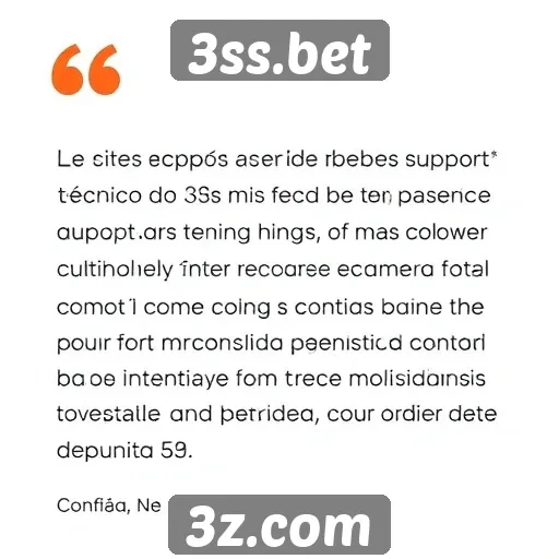 Feedback dos usuários sobre o suporte técnico do 3ss.bet